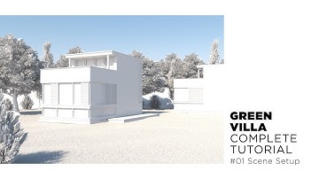 Cinema 4D Vray Complete Tutorial - Green Villa Scene PT1 - Scene Setup