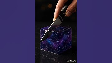 ASMR Glass cube cutting  #asmr #asmrsounds #satisfying #cube #knifeskills #slicing