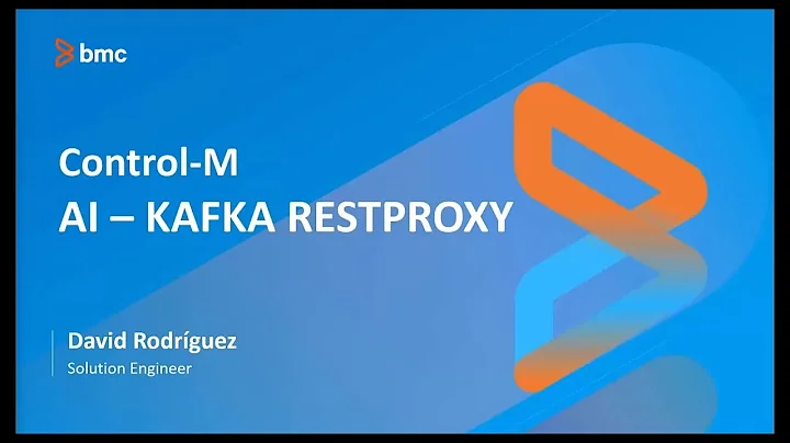 How to use Control-M Application Integrator v21 to integrate with Kafka