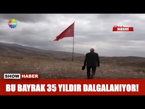 Bu bayrak 35 yıldır dalgalanıyor!