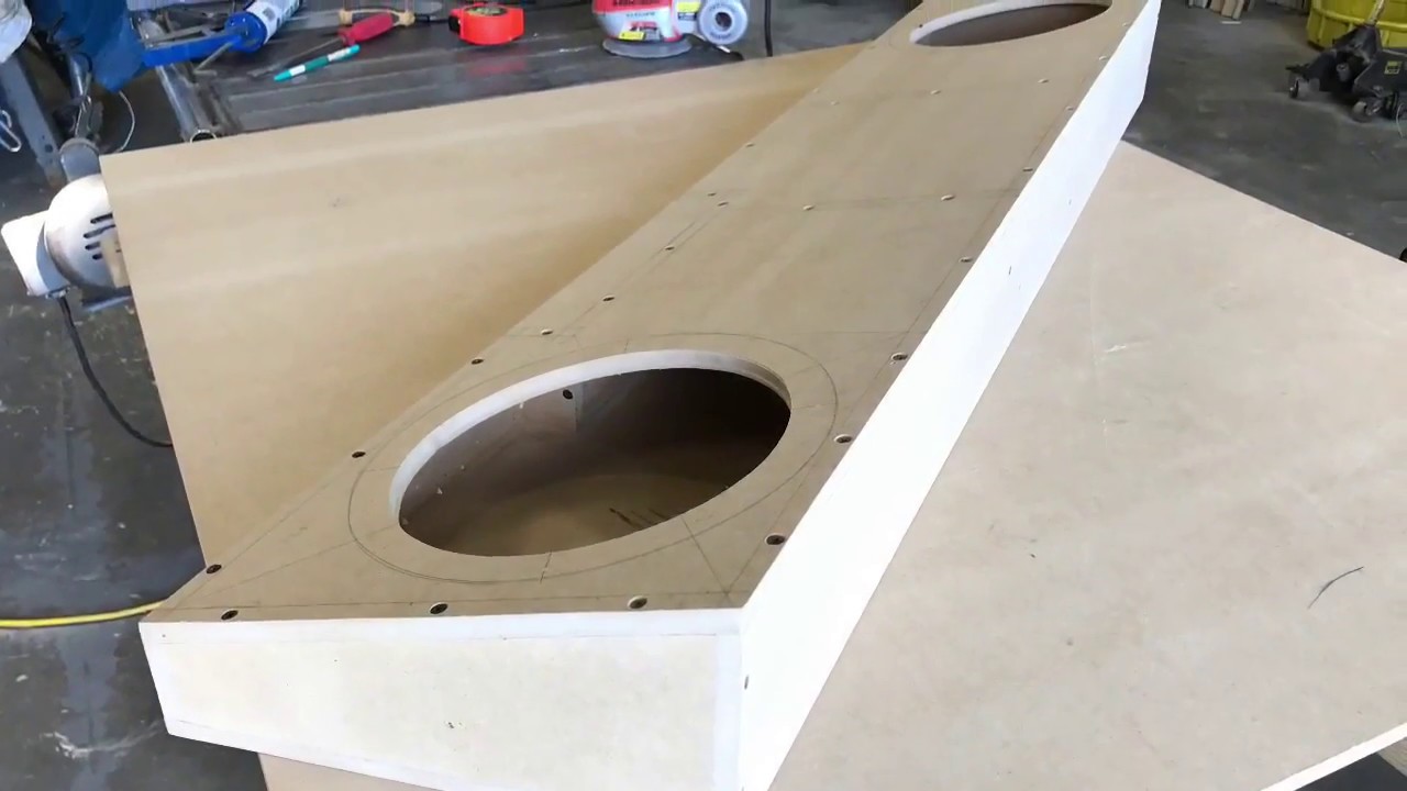 shallow truck subwoofer box