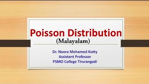 Poisson distribution