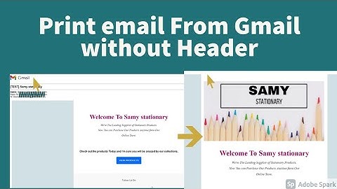 How to print an email without Header -Tamil | print email without Header Gmail | tamil|2021