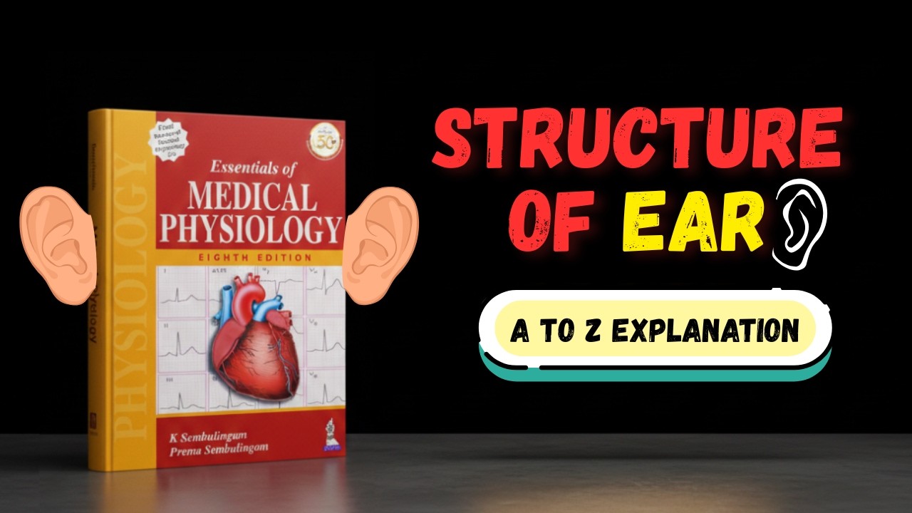 Chapter 172 | Structure of Ear | External, Middle & Inner Ear | Anatomy & Physiology