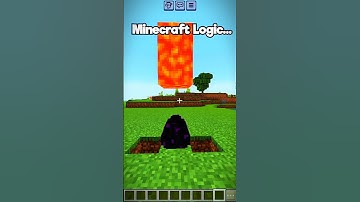 Minecraft Logic 🤔#minecraft #shorts