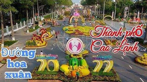 Đường Hoa Xuân Thành Phố Cao Lãnh Năm 2022 - Tết Nhâm Dần | Sen hồng TV