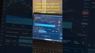 Reset paper trading account in updated version of Tradingview. Hidden account settings - Tradingview