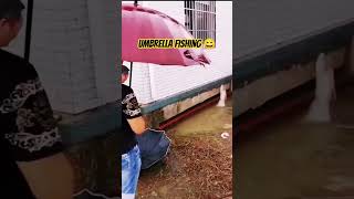 Life hack for get some fish😄🎣 #umbrella #fishing #life #hack #easy #vibes #ytshorts #funny #viral
