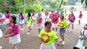 Zumba dance workout morning routine azl family Pink/white let