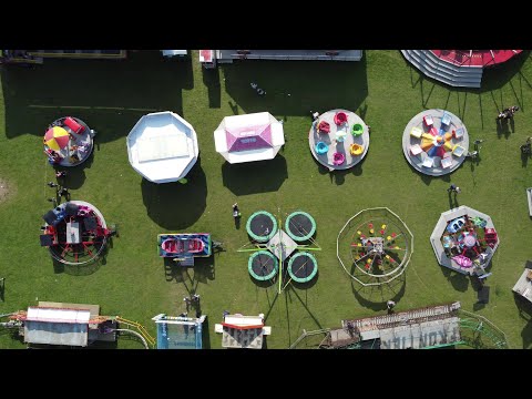 Tuby's Funfair from above. Carlton in Lindrick 2023