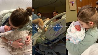 ULTIMATE LABOR + DELIVERY BIRTH VLOG 👶🏼 | RAW POSTPARTUM VLOG | 24 + 48 HOURS WITH A NEWBORN 🍼✨ 2022