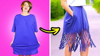 Restyle your old clothes and save money 💖Embroidery hacks