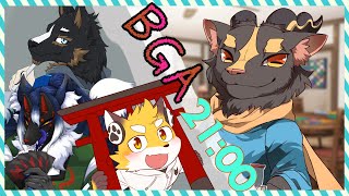 【BGA】雨意堂にお友達をご招待！【狐金ユウキ/御狗梳ガヴィア/光黑コナキ】