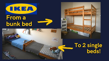 Upcycling Hack: Ikea Mydal Bunk Bed to 2 Single Beds - Easy DIY Tutorial