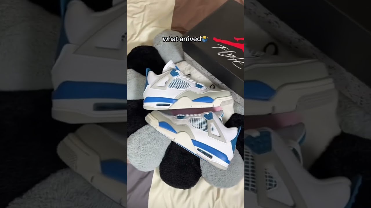  DHgate Jordan 4 Military Blue Unboxing Reviewing Dhgateunboxing Nikeshoes Jordan4 Shorts Sho