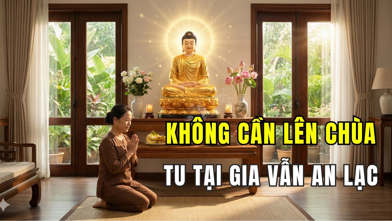 Không Cần Lên Chùa: Ở Nhà Niệm Phật - Cách Tu Đơn Giản Mà Phước Báu Vẫn Tròn Đầy.