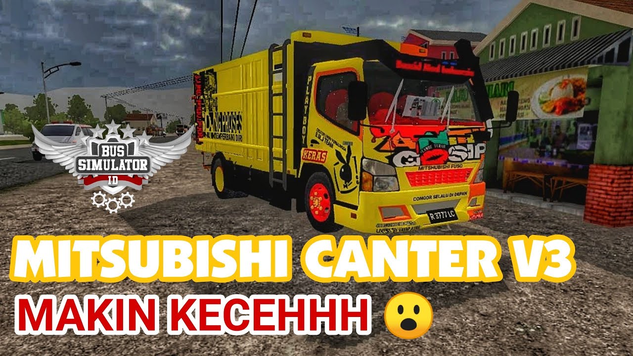 MOD MITSUBISHI CANTER V3 TANPA TERPAL Bus Simulator 2 