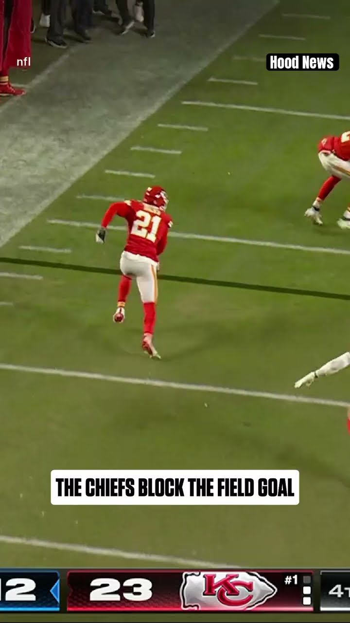 The Chiefs block the field goal #hoodnews #chiefs #texans #NFL #football #sports #viralvideo #omg #i
