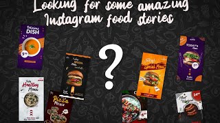 8 Instagram Story Food Video - After Effects Template