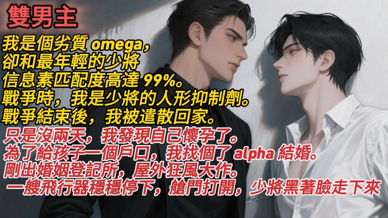 我是劣質Omega，卻和最年輕少將匹配度99%。戰爭時是他的人形抑制劑，戰後被遣散。剛嫁別人，他卻駕飛行器殺回來：「誰准你結婚的？」 #双男主 #bl #情感