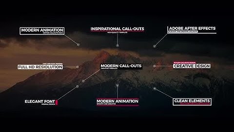 Modern Call Outs Motion Graphics Templates