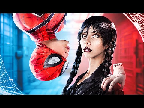 Wednesday Addams vs Spider-man! Barbie Kayıp!