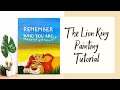 The Lion King Painting Tutorial Step by Step |  Disney Series