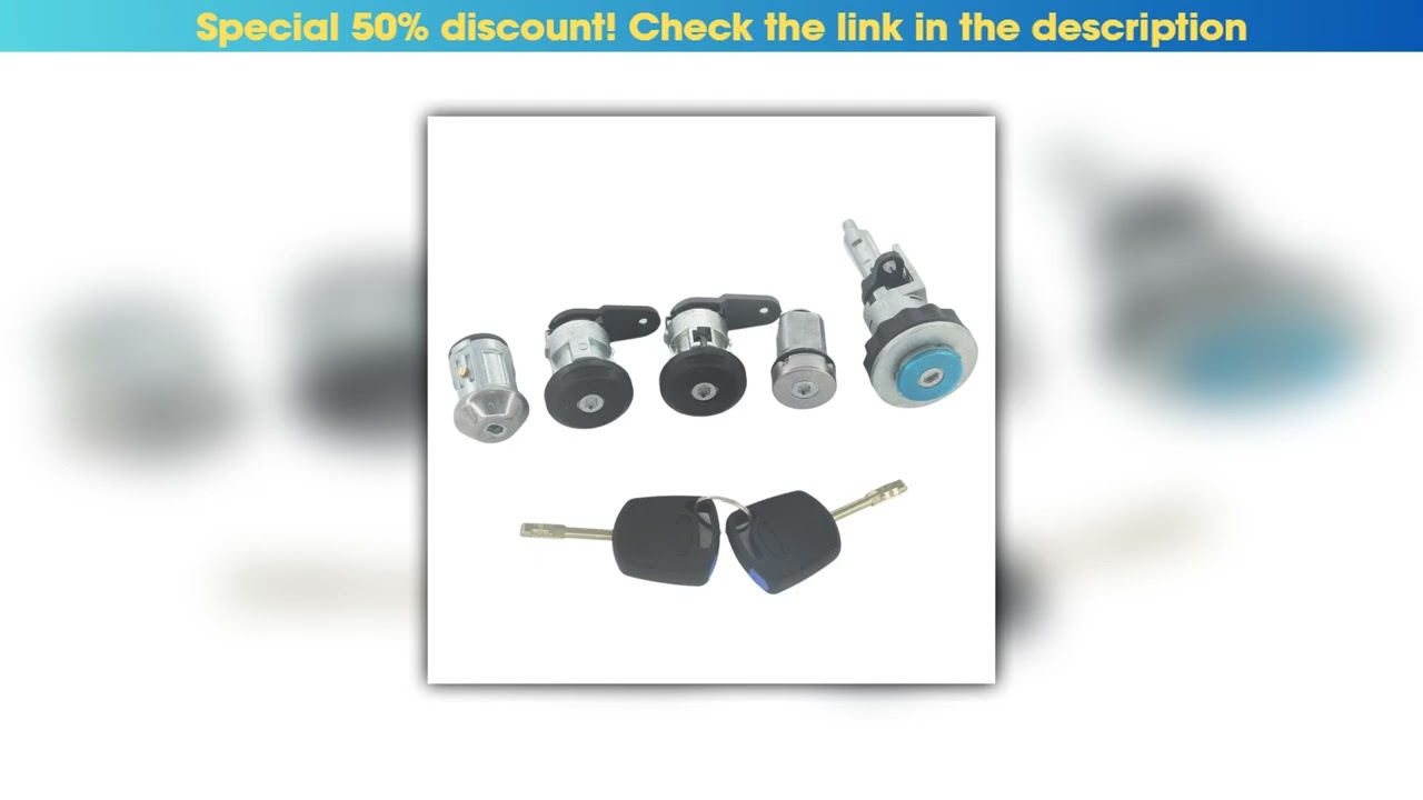 Deal 96FGA22050CG FOR FORD FIESTA STREET HATCH 99-02 IGNITION SWITCH DOOR LOCK TRUNK BACK LOCK CYLI