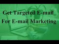 How to get unlimited targeted email for free? Targeted email for email marketing