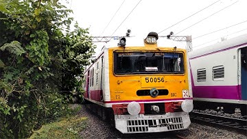 Furious speed EMU local train made a beck to back crossing in a foggy morning || Eastern Railway