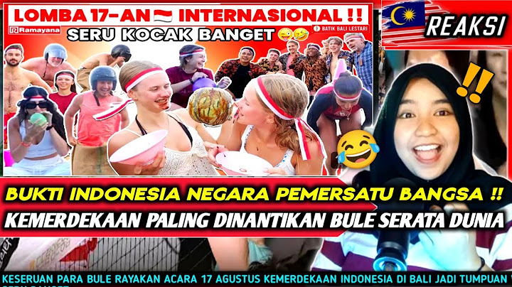 LOMBA 17-an MENDUNIA ❗❗🇮🇩 KESERUAN BULE BALI IKUT LOMBA AGUSTUS PALING KOCAK 🤣🤣