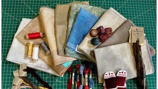 Flosstube #32 COME LEARN WITH ME**** Fabric  Thread and a Big old History Lesson