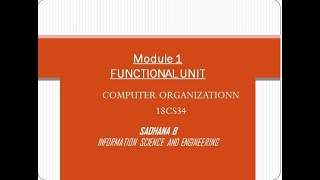 VTU CO 18CS34 M1 L1BASIC STRUCTURE OF COMPUTERS