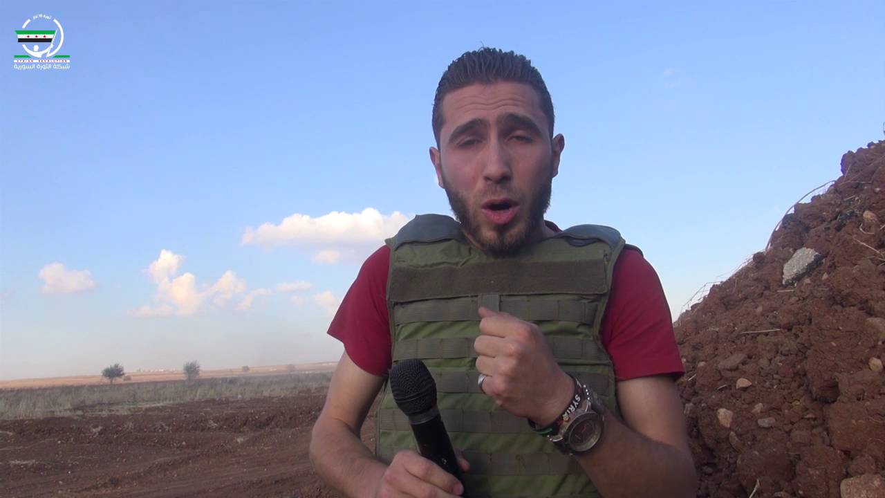 معاذ الشامي _ اللحظات الأولى لدخول الإقتحاميين أطراف بلدة #خلصة بالمدرعات والدبابات