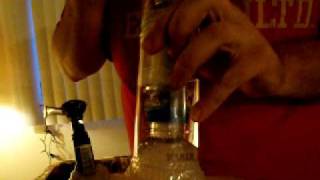 Homemade inline two tree perc bong.