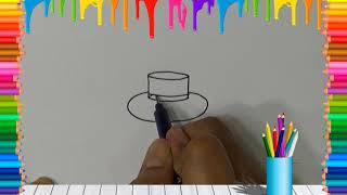 Belajar Cara menggambar Topi dengan mudah