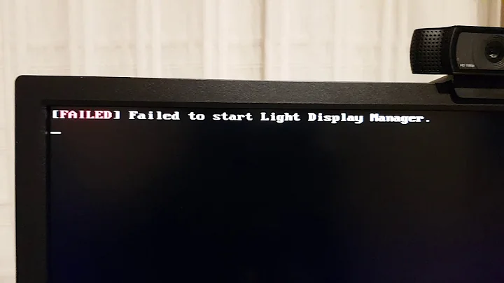 ArcoLinux : 1807 Failed to start light display manager - easy fix - timing issue - wait and update