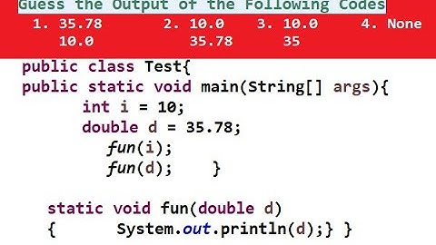 (#2) Java Multiple Choice Interview Questions and Answers