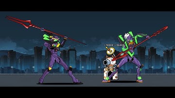 Determined Unit-01 vs Eva Unit 13 | The Battle Cats