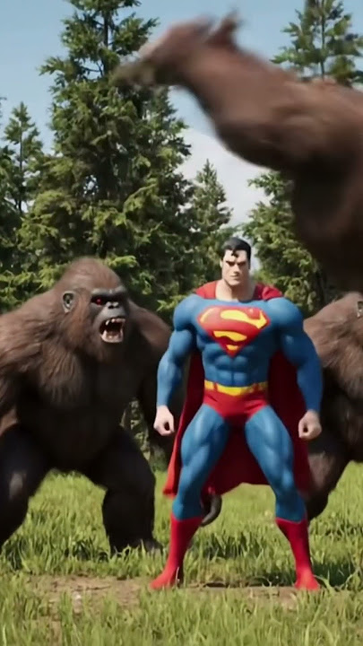 #bigfoot #superman #fight #fyp