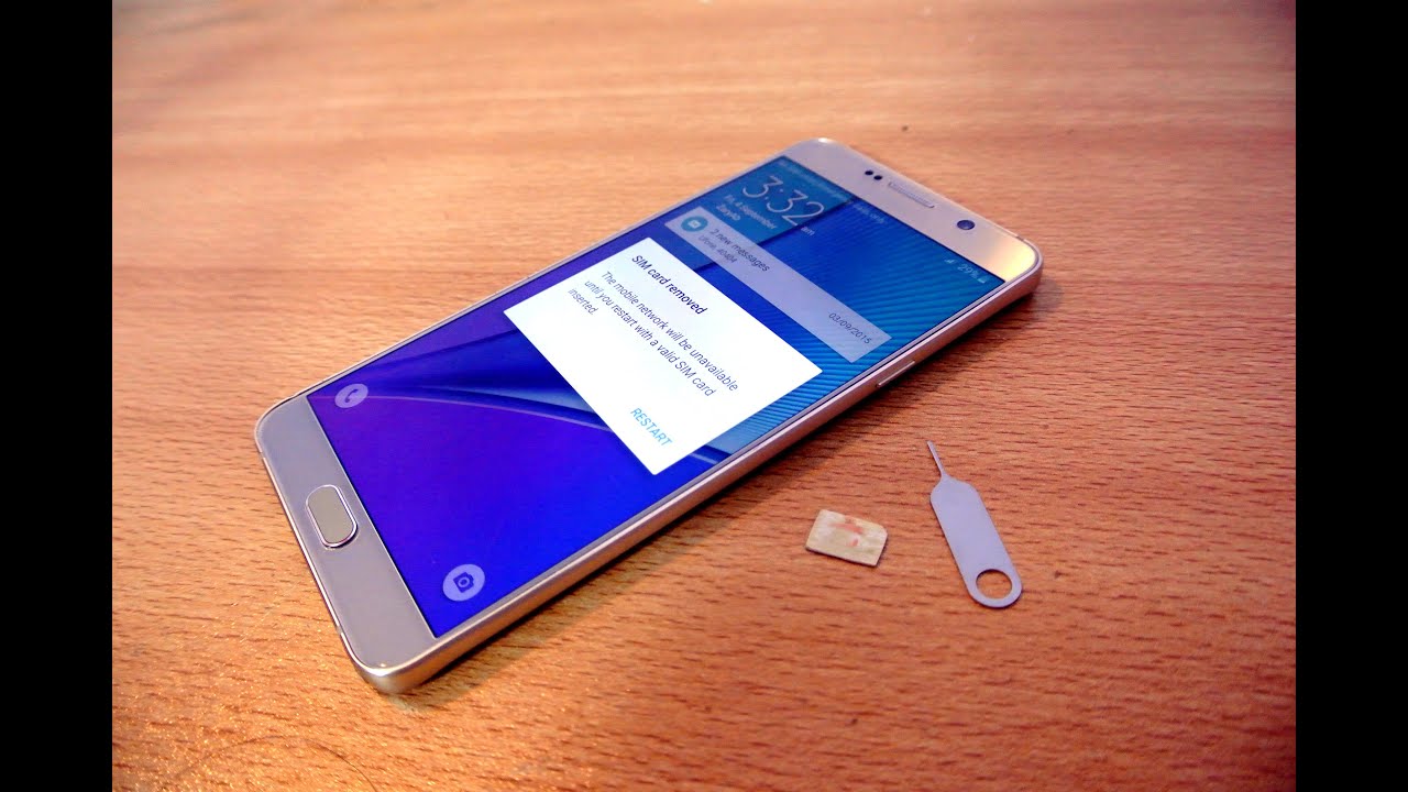 Samsung Galaxy Note 5 How To Insert Sim Card Easily Youtube