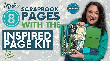 Inspired Page Kit Workshop | Create 8 12x12 Scrapbook Pages with Tricia at Club Scrap