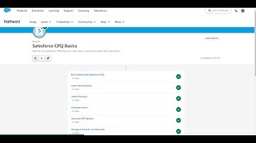 Salesforce CPQ Basics Trailhead Answer | #trailheadBadges