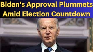 Biden Faces Historic Low: Approval Rating Plummets Amid Election Countdown