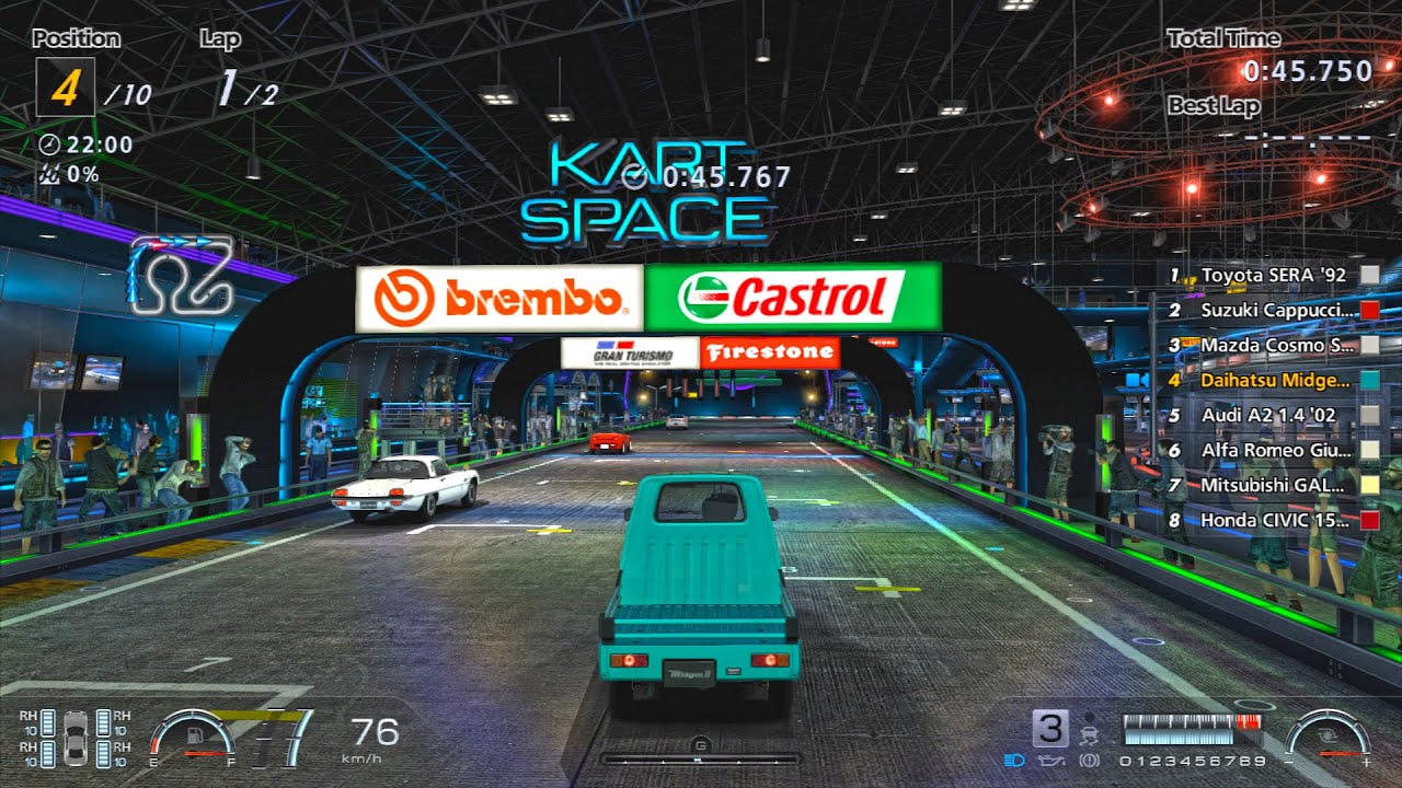 Gran Turismo 6 | Daihatsu Midget II D type 1998 | Kart Space I Race | GT6 | PS3