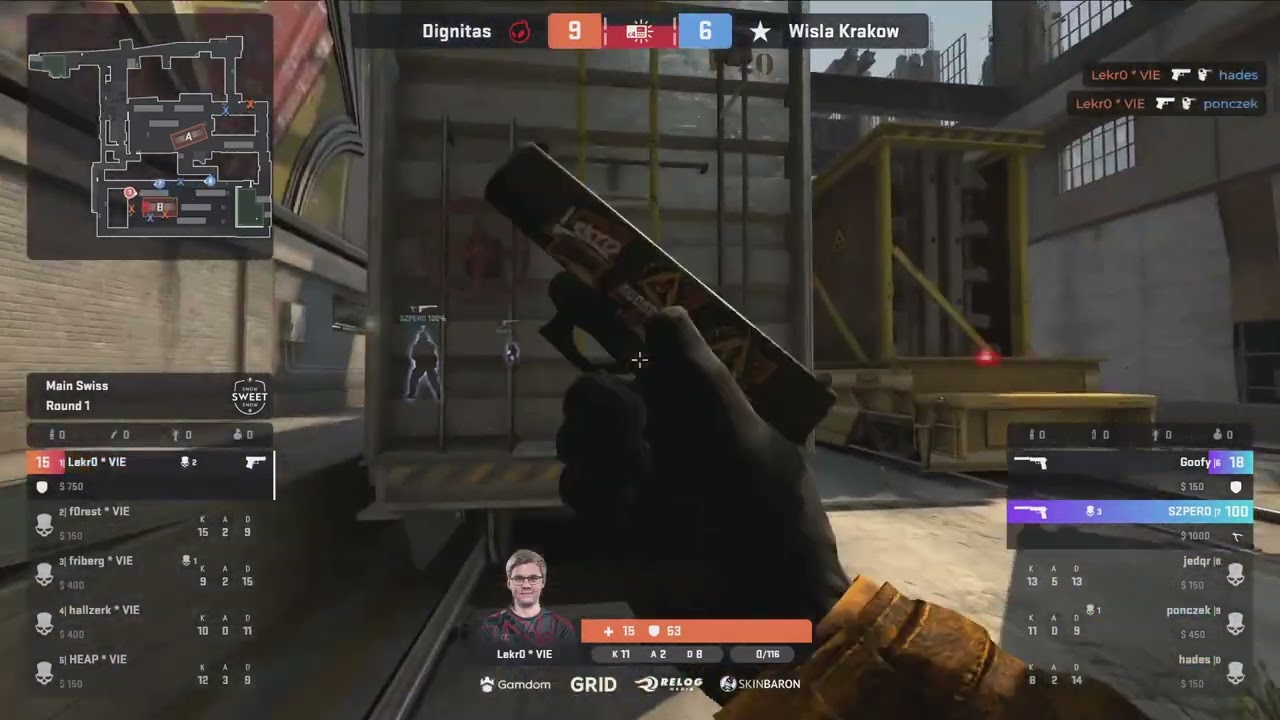 Lekr0 1v4 Pistol top moments game | (CS:GO)