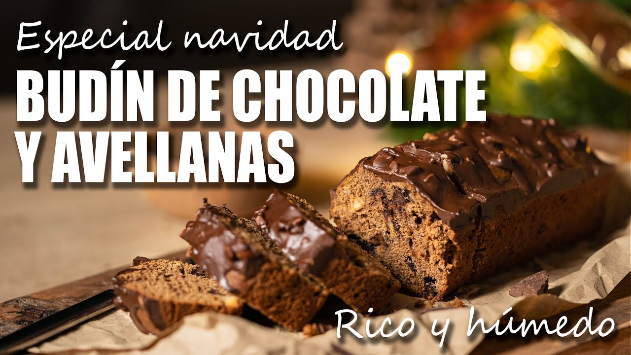 BUDÍN DE CHOCOLATE Y AVELLANAS | Super fácil | Especial Navidad 🎅🏼🎄