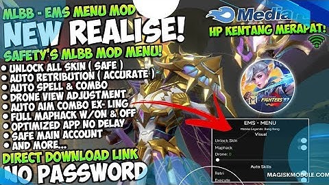 CHEAT ML TERBARU 2025 ANTIBANNED - MOD MENU MAP HACK MOBILE LEGENDS UNLOCK ALLSKIN GRATIS