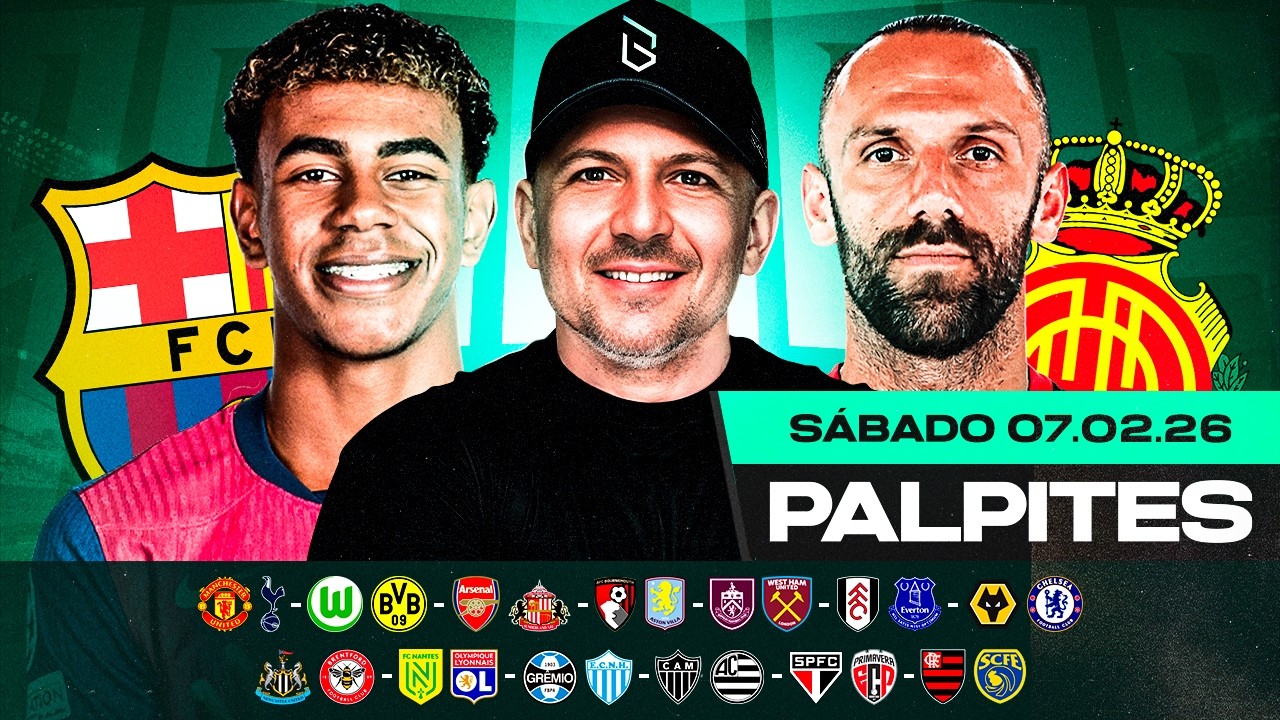 PALPITES DE FUTEBOL PARA 07 02 2026 (SÁBADO) | Boleiros Tips