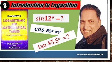 sin, cos and  tan of angles using log table